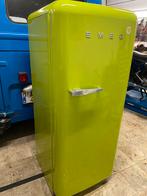 SMEG retro koelkast groen incl vriesvak, Avec compartiment congélateur, Utilisé, 200 litres ou plus, 45 à 60 cm
