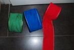 borduren lint blauw rood groen linnen katoen, Envoi, Neuf
