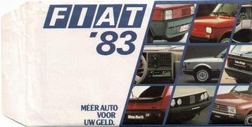 Enveloppe originale Fiat 1983 avec tous les modèles dans la 