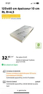 Panneaux d’isolant idelco en 10 cm d’épaisseur (36m2), Bricolage & Construction, Isolation & Étanchéité, Enlèvement ou Envoi, Neuf