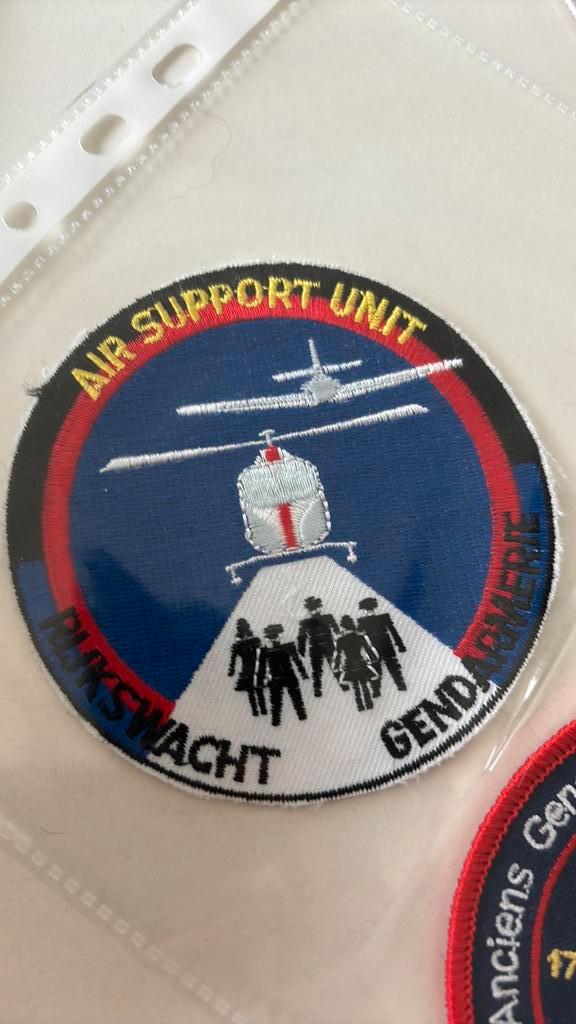 Patch politie rijkwacht air support unit, Collections, Objets militaires | Général, Gendarmerie, Enlèvement ou Envoi