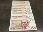 België lot 8 x 100 Frank, Postzegels en Munten, Ophalen of Verzenden