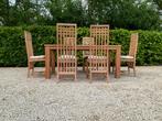 Zeer fijne kwaliteit’s Teak Tuinset Tafel 180 + 6 stoelen, Enlèvement, Salons de jardin
