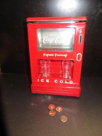 Coca cola vintage vending machine bank batterytoy