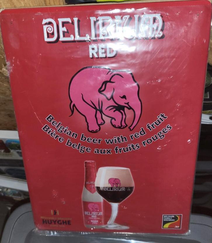 Delirium Red publiciteitsbord NIEUW
De afbeeldin, Verzamelen, Biermerken, Nieuw, Ophalen of Verzenden