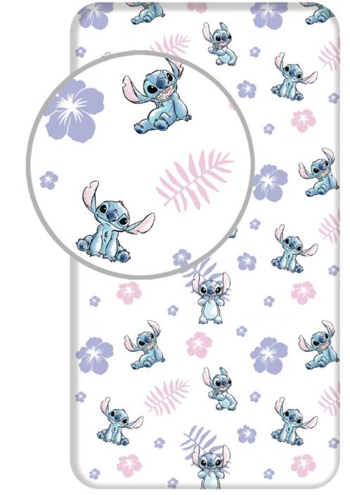 Stitch Hoeslaken 90x200 cm - Disney, Enfants & Bébés, Chambre d'enfant | Linge de lit, Neuf, Drap-housse ou Taie d'oreiller, Blanc