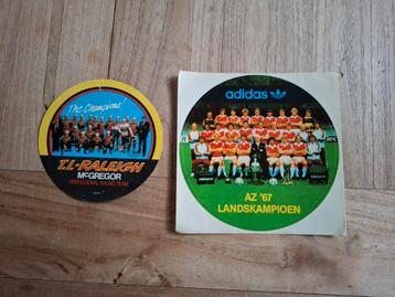 Lot vintage stickers - sport voetbal AZ en racen beschikbaar voor biedingen