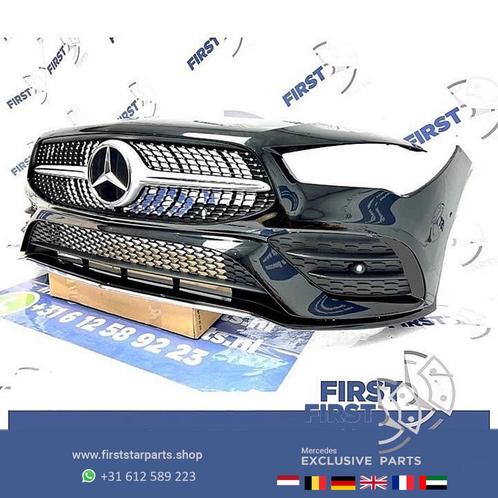 W118 CLA AMG LINE VOORBUMPER ZWART origineel Mercedes 2018-2, Autos : Pièces & Accessoires, Carrosserie & Tôlerie, Pare-chocs