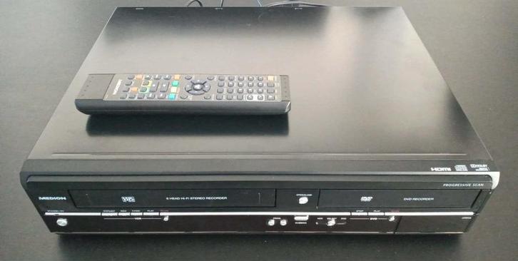 MEDION MD 83425 VCR & DVD recorder met afstandsbediening, Audio, Tv en Foto, Videospelers, Gebruikt, VHS-speler of -recorder, Ophalen of Verzenden