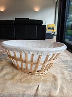 Corbeille / Panier à Linge en Osier (avec Doublure Tissu), Osier, Comme neuf, Enlèvement, Panier