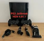 Sony PlayStation3 Jailbreak, Games en Spelcomputers, Super Slim, Met 2 controllers, Ophalen of Verzenden, Gebruikt