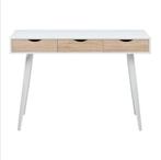 Bureau Montijo - wit/bruin - 77,1x110x50 cm, Enlèvement