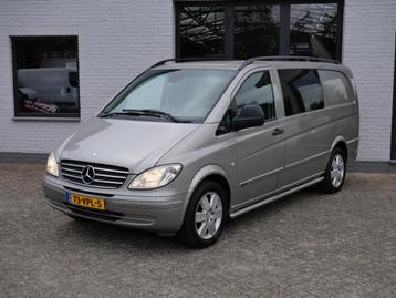 Mercedes-Benz Vito 120 CDI V6 320 Lang DC luxe Ecc Leder Nav, Autos, Entreprise, Beige, Mercedes-Benz, Diesel