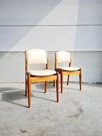 Twee vintage Deense eetkamerstoelen – Mid-century modern, Ophalen of Verzenden