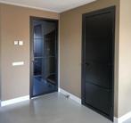 Zwarte binnendeur Chiari met rookglas voorgelakt, 80 tot 100 cm, Binnendeur, Nieuw, Ophalen of Verzenden