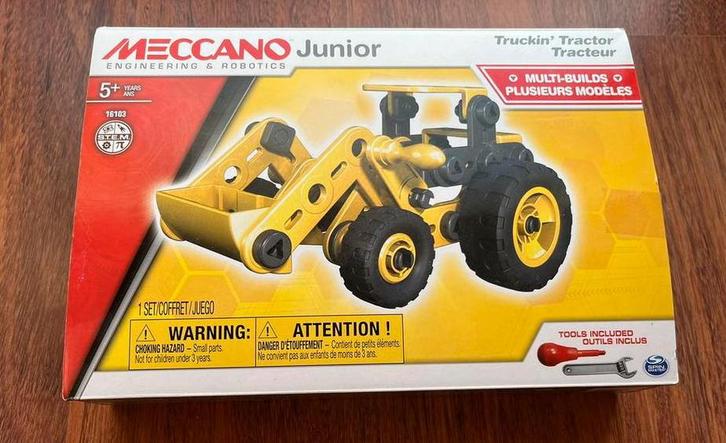 Meccano Junior Tractor, Kinderen en Baby's, Speelgoed | Educatief en Creatief, Zo goed als nieuw, Bouwen, Ophalen of Verzenden