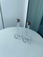 Kosta Boda Orrefors crystal candle holders - set of 2, Overige materialen, Gebruikt, Ophalen of Verzenden, Kandelaar