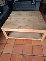 Mooie vierkante salontafel, Teck, 100 à 150 cm, Carré, 100 à 150 cm