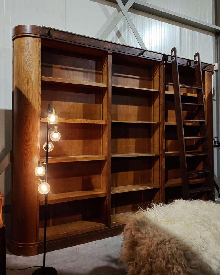 Unieke antieke bibliotheekkast | Wandkast | Bibliotheekkast, Antiquités & Art, Antiquités | Meubles | Armoires, Enlèvement ou Envoi