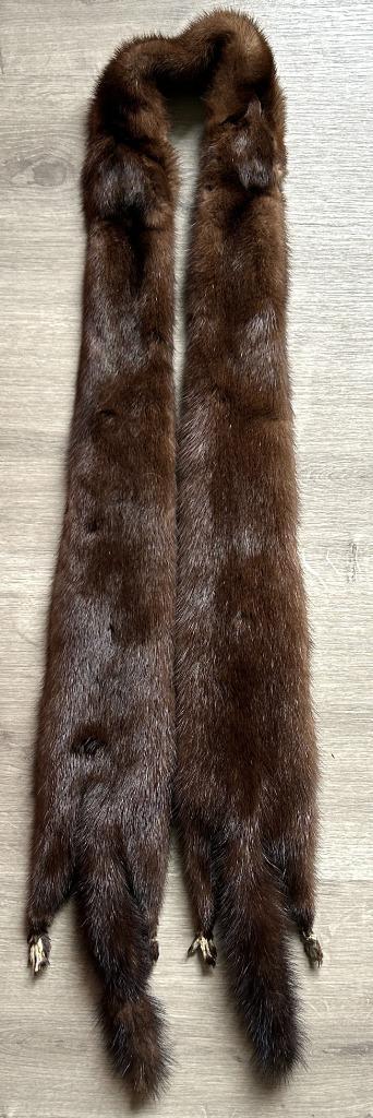 Sjaal van nertsbont uit de jaren 60., Kleding | Dames, Mutsen, Sjaals en Handschoenen, Zo goed als nieuw, Sjaal, Maat 38/40 (M)