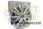Volkswagen wieldekselset (4x) 16" (YTI zilver) Origineel! 5G, Neuf, -, -, -