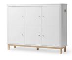 OLIVER FURNITURE - WOOD MULTI cupboard 3 deuren, white/oak, Kinderen en Baby's, Ophalen, Kast, 105 cm of meer, Minder dan 50 cm