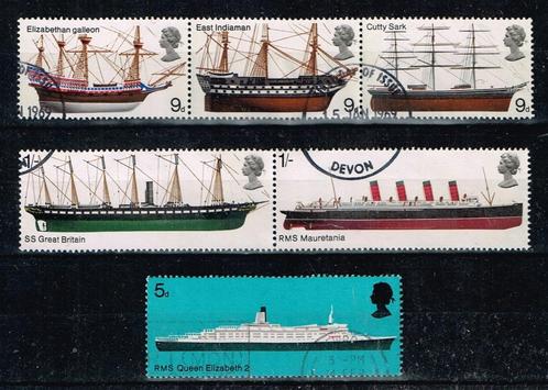 Postzegels uit Engeland - K 4779 - scheepvaart, Postzegels en Munten, Postzegels | Europa | UK, Gestempeld, Verzenden