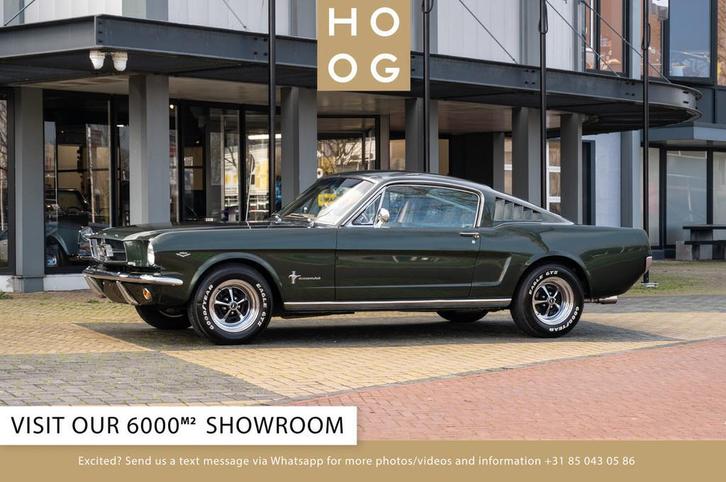 Ford Mustang 289 Fastback (bj 1965, automaat), Auto's, Oldtimers, Bedrijf, Te koop, Lederen bekleding, Ford, Benzine, Coupé, 2 deurs