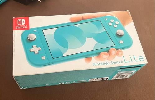 Nintendo Switch Lite Turquoise, Games en Spelcomputers, Spelcomputers | Nintendo Switch, Nieuw, Switch Original, Zonder controller