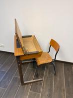 Schoolbankje met stoeltje, Kinderen en Baby's, Kinderkamer | Tafels en Stoelen, Ophalen, Gebruikt