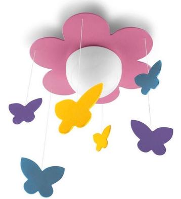 Plafonnière met vlinders, Enlèvement ou Envoi, Utilisé, Lampe