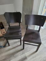 8 houten stoelen + houten tafel, Huis en Inrichting, Stoelen, Ophalen