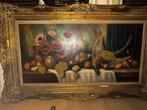 Stilleven pauw fruit bloemen Luc bra*....., Ophalen of Verzenden