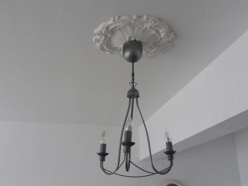 Lustre 3 branches ikea, Huis en Inrichting, Lampen | Kroonluchters, Gebruikt, Metaal, Ophalen