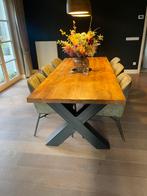 Eettafel met 6 stoelen, Huis en Inrichting, Tafels | Eettafels, Ophalen, Zo goed als nieuw, Eikenhout