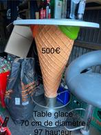 Tables en cornet de glace