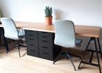 Bureaustoel IKEA LÅNGFJÄLL blauw/grijs per stuk €35, Ophalen, Blauw, Zo goed als nieuw, Bureaustoel