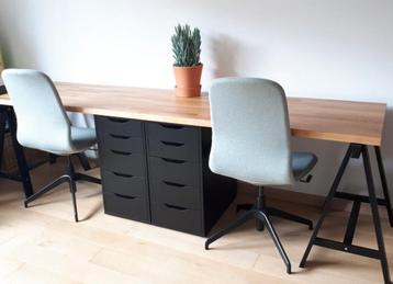 Bureaustoel IKEA LÅNGFJÄLL blauw/grijs per stuk €35 beschikbaar voor biedingen