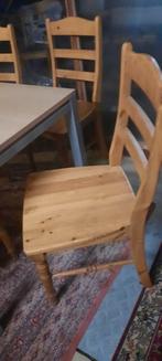 Grenen stoelen heel stevig 6 stuks moet weg, Huis en Inrichting, Stoelen, Ophalen, Zo goed als nieuw