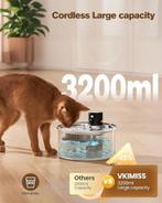 Fontaine à eau sans fil pour chat | 3,2 L | Nouveau, Neuf, Vkimiss, -, -