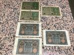 Lot van 6 oude bankbiljetten 50 en 100 Mark., Timbres & Monnaies, Monnaies | Belgique, Enlèvement ou Envoi, Papier, Monnaie en vrac