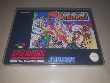 Looney Tunes Basketball SNES Game Case