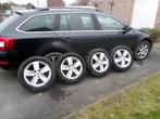 4 jantes Skoda 16 pouces, Auto-onderdelen, Banden en Velgen, Gebruikt, 16 inch, Ophalen of Verzenden, All Season