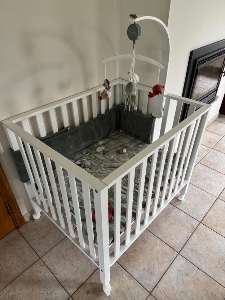 Childhome Park 97, Kinderen en Baby's, Babyparken, Zo goed als nieuw, Rechthoekig, In hoogte verstelbaar, Boxkleed, Wieltjes, Ophalen