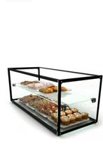 Neutrale vitrine gehard glas, Ophalen, Nieuw zonder verpakking