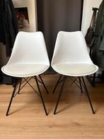 6 eetkamerstoelen, Huis en Inrichting, Stoelen, Ophalen, Gebruikt, Wit, Vijf, Zes of meer stoelen