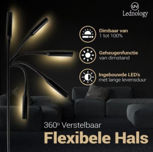 Leeslampen met dimfunctie, Huis en Inrichting, Lampen | Vloerlampen, Zo goed als nieuw, Kunststof, Ophalen