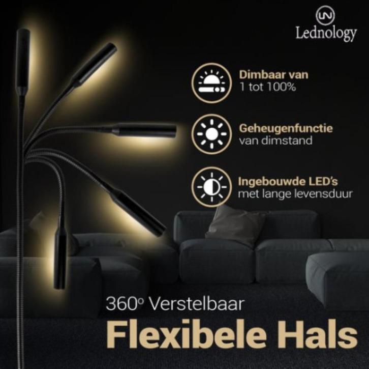 Leeslampen met dimfunctie, Huis en Inrichting, Lampen | Vloerlampen, Zo goed als nieuw, Kunststof, Ophalen