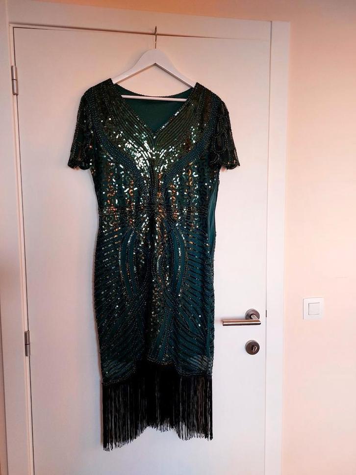 Gatsby, Charleston, robe verte des années 1920 taille XL, Vêtements | Femmes, Costumes de carnaval & Vêtements de fête, Comme neuf