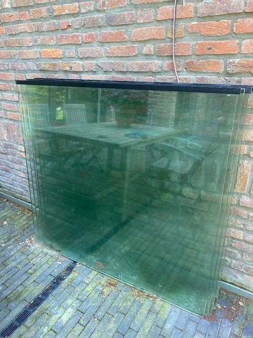 Glazen balustrade + profiel (6m), Doe-het-zelf en Bouw, Glas en Ramen, Zo goed als nieuw, Glasplaat, 80 tot 120 cm, 80 tot 120 cm